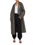 Figure View - Click To Enlarge - YVES SALOMON - Leather Trench Coat