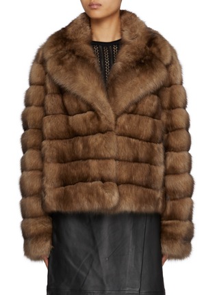 Main View - Click To Enlarge - YVES SALOMON - Sable Fur Jacket