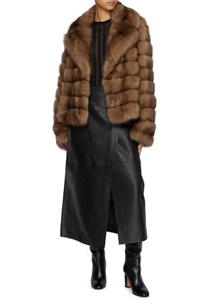 Figure View - Click To Enlarge - YVES SALOMON - Sable Fur Jacket