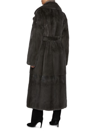 Back View - Click To Enlarge - YVES SALOMON - Mink Fur Trench Coat