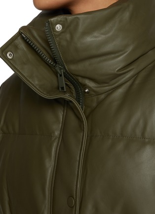  - YVES SALOMON - Lambskin Leather Puffer Jacket