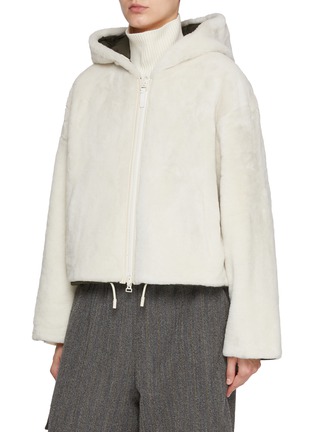 Detail View - Click To Enlarge - YVES SALOMON - Reversible Fur Hoodie