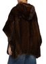 Back View - Click To Enlarge - YVES SALOMON - Hooded Mink Fur Cape