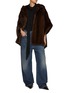 Figure View - Click To Enlarge - YVES SALOMON - Hooded Mink Fur Cape