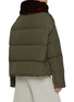 Back View - Click To Enlarge - YVES SALOMON - Mink Fur Collar Puffer Jacket