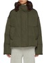 Main View - Click To Enlarge - YVES SALOMON - Mink Fur Collar Puffer Jacket