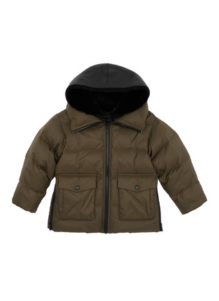 Main View - Click To Enlarge - YVES SALOMON - Shearling Hood Kids' Puffer Jacket