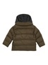 Figure View - Click To Enlarge - YVES SALOMON - Shearling Hood Kids' Puffer Jacket