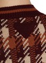  - PRADA - Checkered Jacquard Virgin Wool Cardigan