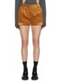 Main View - Click To Enlarge - PRADA - Cuffed Hem Cotton Corduroy Shorts