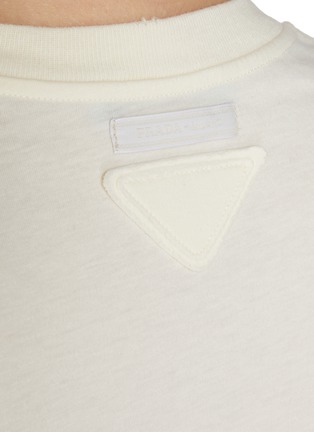  - PRADA - Logo Long Sleeve Cotton Jersey T-shirt