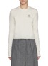 Main View - Click To Enlarge - PRADA - Logo Long Sleeve Cotton Jersey T-shirt