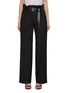 Main View - Click To Enlarge - PRADA - Belted Virgin Wool Pants