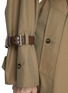  - PRADA - Logo Plaque Belted Cotton Trench Coat