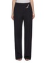 Main View - Click To Enlarge - PRADA - Brooch Detail Wool Trousers