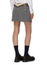 Back View - Click To Enlarge - PRADA - Belted Wool Mini Skirt