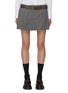 Main View - Click To Enlarge - PRADA - Belted Wool Mini Skirt