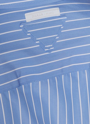  - PRADA - Striped Cotton Poplin Shirt