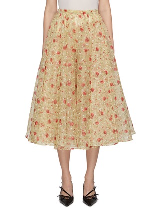 Main View - Click To Enlarge - PRADA - Floral Print Skirt