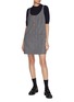 Figure View - Click To Enlarge - PRADA - Waistcoat Back Wool Dress