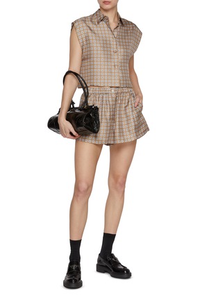 Figure View - Click To Enlarge - PRADA - Vintage Silk Pyjama Shorts