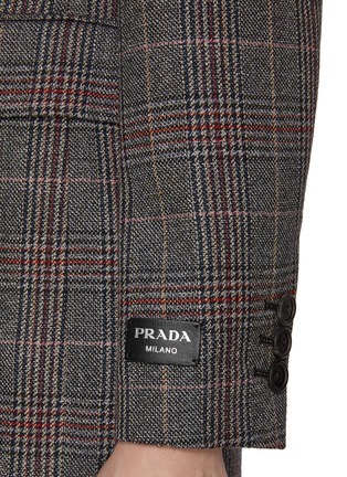  - PRADA - Single Breasted Notch Lapel Virgin Wool Blend Blazer