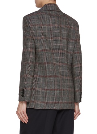 Back View - Click To Enlarge - PRADA - Single Breasted Notch Lapel Virgin Wool Blend Blazer