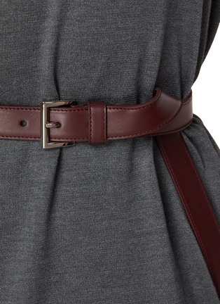  - PRADA - Belted Recycled Silk Polo Dress