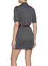 Back View - Click To Enlarge - PRADA - Belted Recycled Silk Polo Dress