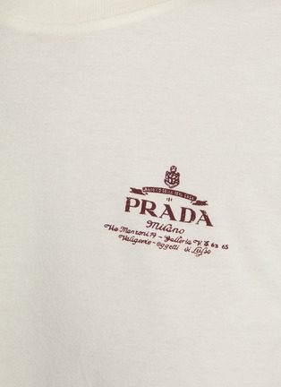  - PRADA - Logo Short Sleeve Cotton Jersey T-shirt