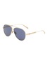 Main View - Click To Enlarge - DIOR - Diorcannage Metal Aviator Sunglasses