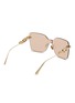 Figure View - Click To Enlarge - DIOR - CD Chain Metal Angular Sunglasses