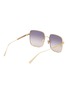 Figure View - Click To Enlarge - DIOR - Metal Diorcannage Square Sunglasses