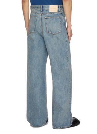 Back View - Click To Enlarge - LOEWE - Medium-Washed Wide Leg Jeans