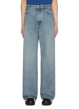 Main View - Click To Enlarge - LOEWE - Medium-Washed Wide Leg Jeans