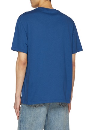 Back View - Click To Enlarge - LOEWE - Embroidered Anagram Pocket Crewneck Cotton T-Shirt