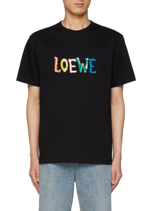 Main View - Click To Enlarge - LOEWE - Multi-Colour Logo Cotton T-Shirt