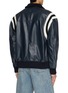 Back View - Click To Enlarge - LOEWE - Stand Collar Leather Varsity Jacket