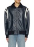 Main View - Click To Enlarge - LOEWE - Stand Collar Leather Varsity Jacket