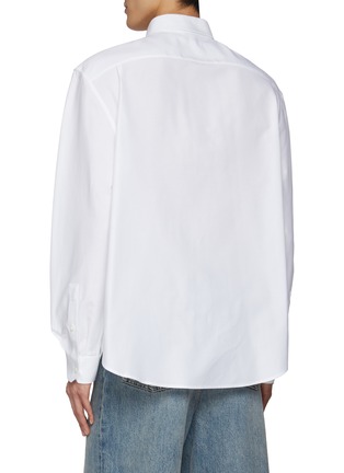 Back View - Click To Enlarge - LOEWE - Button Down Logo Embroidery Cotton Shirt