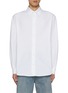 Main View - Click To Enlarge - LOEWE - Button Down Logo Embroidery Cotton Shirt