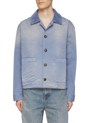 Main View - Click To Enlarge - LOEWE - Patch Pocket Button Up Cotton Workwear Jacket