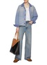 Figure View - Click To Enlarge - LOEWE - Patch Pocket Button Up Cotton Workwear Jacket