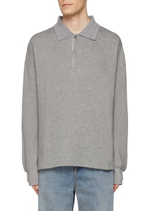 Main View - Click To Enlarge - LOEWE - Polo Cotton Cashmere Sweatshirt