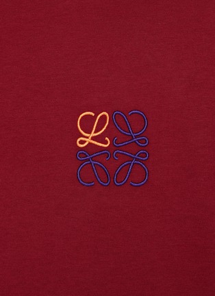  - LOEWE - Embroidered Anagram Crewneck Cotton T-Shirt