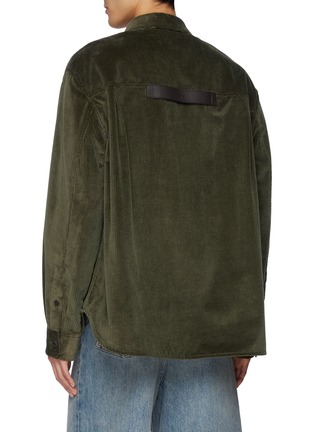 Back View - Click To Enlarge - LOEWE - Safari Pocket Cotton Cashmere Overshirt