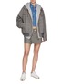 Figure View - Click To Enlarge - MIU MIU - Prince Des Galles Pocket Virgin Wool Blouson Jacket