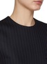 Detail View - Click To Enlarge - MIU MIU - Poplin Collar Chalk Stripe Dress