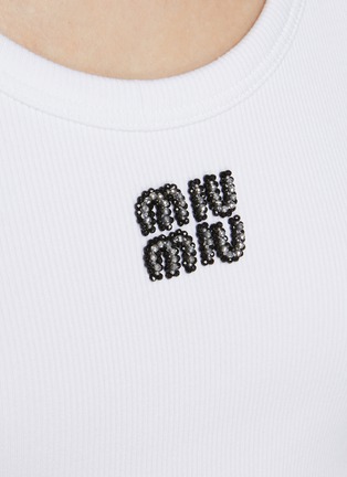  - MIU MIU - Ricamo Logo Front Tank Top