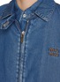  - MIU MIU - Padded Medium Wash Denim Blouson Jacket